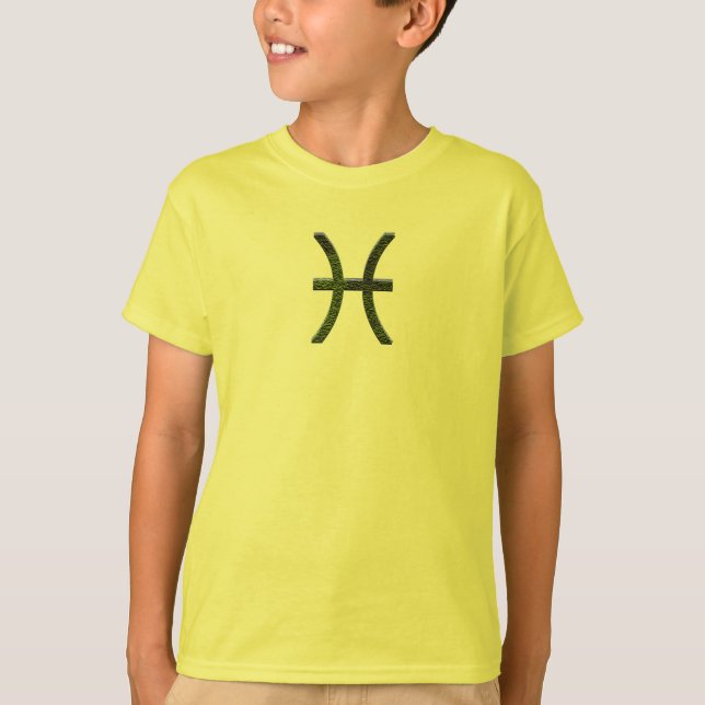 Pick Colour Pisces Zodiac Astrological Sign T-Shirt (Front)