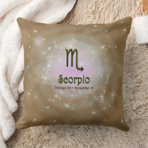 Pick Colour Scorpio Zodiac Astrological Sign Cushion