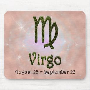 Pick Colour Virgo Zodiac Astrological Sign Mouse Pad