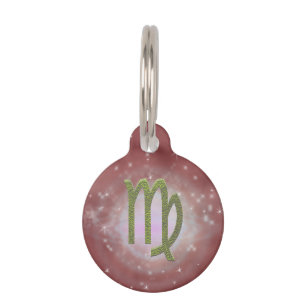 Pick Colour Virgo Zodiac Astrological Sign Pet Tag