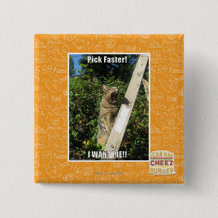 Pick Faster! 15 Cm Square Badge
