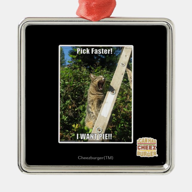 Pick Faster! Metal Tree Decoration (Front)