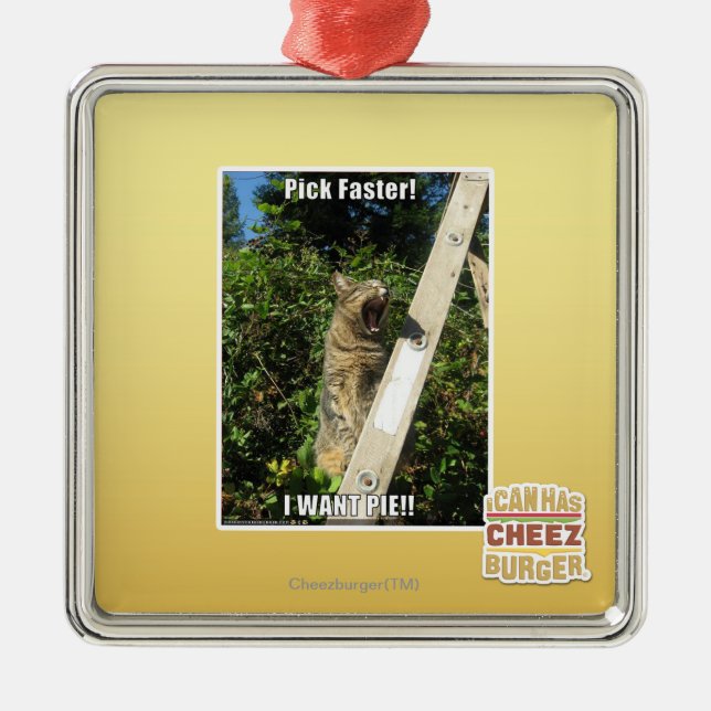 Pick Faster! Metal Tree Decoration (Front)