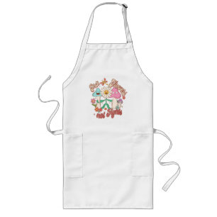 Pick Flowers, Not Fights – Cute & Vibrant Flowers Long Apron
