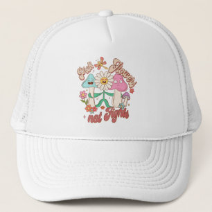 Pick Flowers, Not Fights – Cute & Vibrant Flowers Trucker Hat