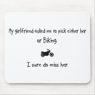 Pick Girlfriend or Biking Mouse Pad