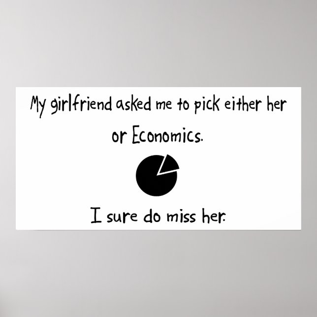 Pick Girlfriend or Economics Poster (Front)