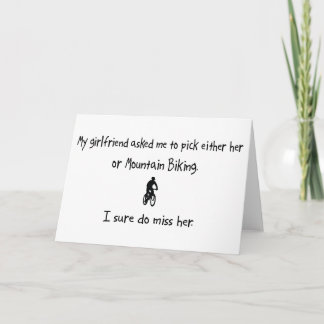 Pick Girlfriend or Mountain Biking Card