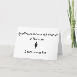 Pick Girlfriend or Probation Card