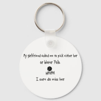 Pick Girlfriend or Water Polo Key Ring
