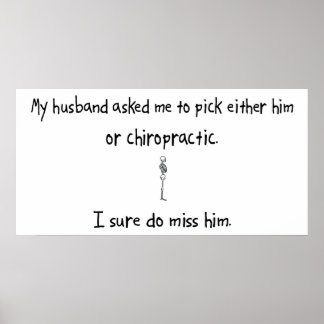 Pick Husband or Chiropractic Poster