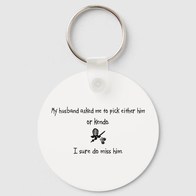Pick Husband or Kendo Key Ring (Front)
