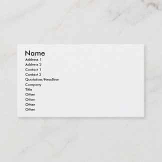 Pick Husband or Teaching The Visually Impaired Business Card