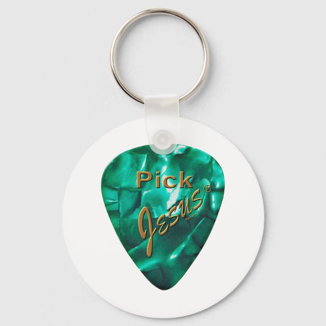 Pick Jesus Key Ring (Front)