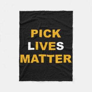 Pick Lives Sticker Sticker Fleece Blanket