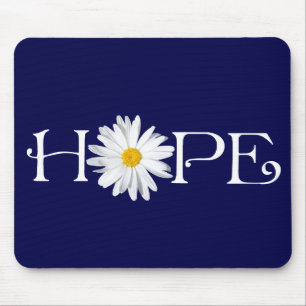 Pick Own Background - Shasta Daisy Hope Mousepad