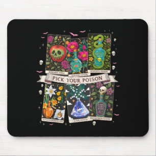 Pick poison's funny drink potion's happy halloween mouse pad