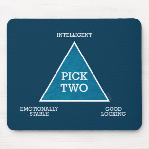 Pick Two Triangle mousepad