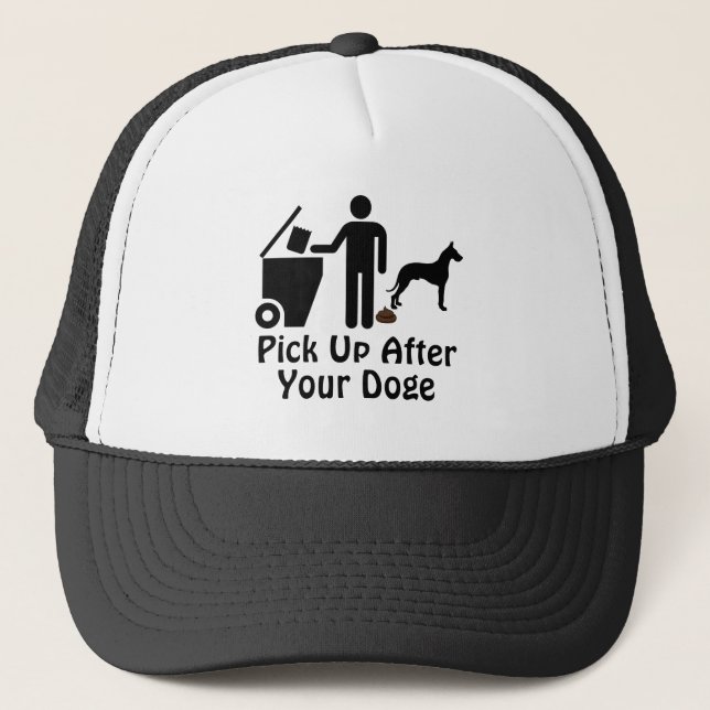 Pick Up After Your Doge Trucker Hat (Front)