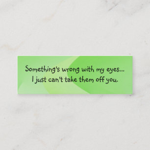 Pick Up Line Introduction Card