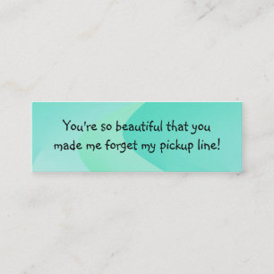 Pick Up Line Introduction Card