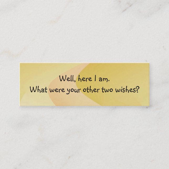 Pick Up Line Introduction Card (Front)