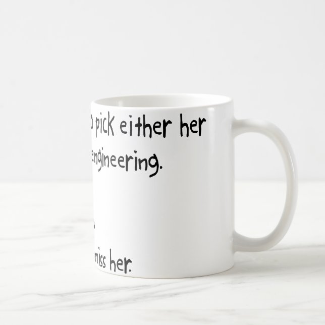 Pick Wife or Aerospace Engineering Coffee Mug (Right)