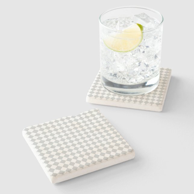 Pick your checkers colour Easily Customise This Stone Coaster (Side)