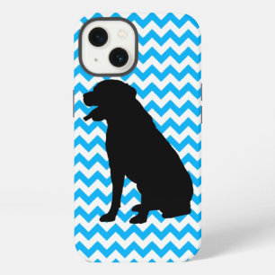 Pick Your Colour Chevron With Lab Silhouette iPhone 13 Case