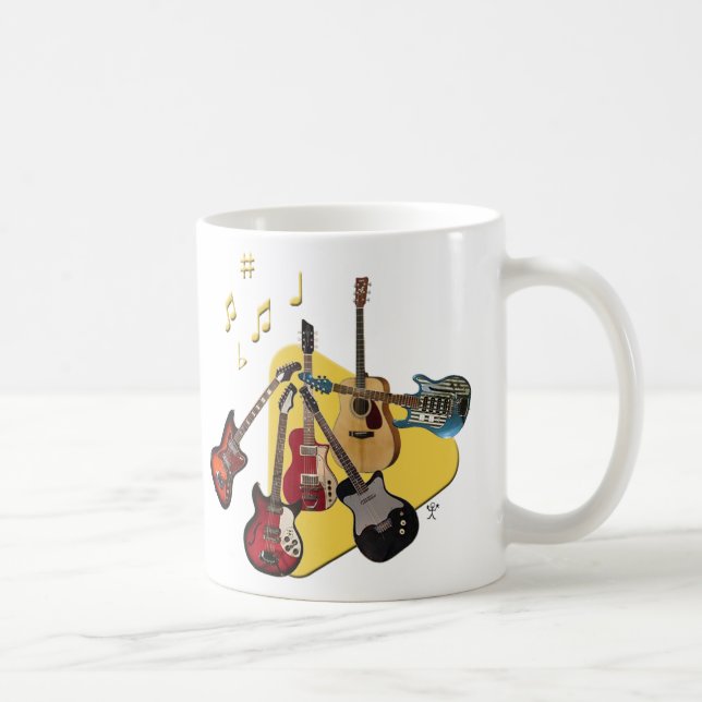 Pick Your Guitar Coffee Mug (Right)