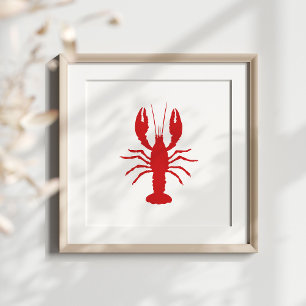 Pick Your Lobster Colour Silhouette Shape Poster
