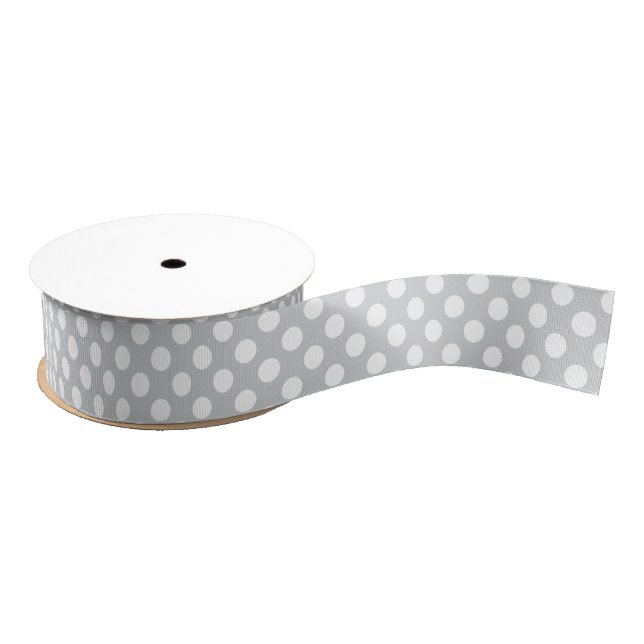 Pick Your Own Background Colour Polka Dot Ribbon Grosgrain Ribbon (Spool)