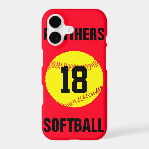 Pick Your Own Colour Custom Softball Phone Case
