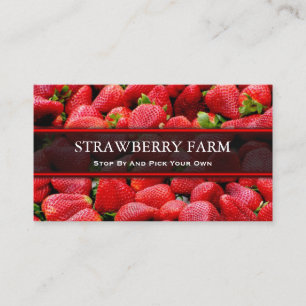 Pick Your Own Strawberry, Business Card