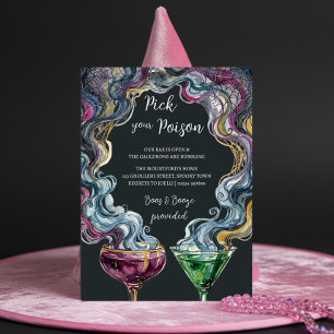 Pick Your Poison Halloween Cocktail Party Invitation