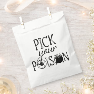 Pick Your Poison Halloween Party Favour Bag