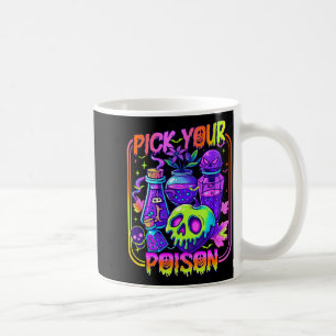 Pick Your Poison Happy Halloween Day Party Spooky Coffee Mug