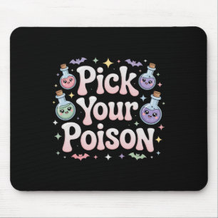 Pick Your Poison Potion Bottles Gothic Halloween 1 Mouse Pad