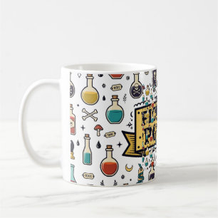 Pick Your Poison Vintage Potion Bottles Halloween Coffee Mug