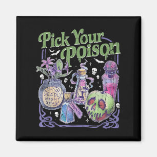 Pick Your Poison, Vintage Princess Halloween  Magnet