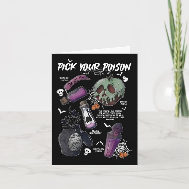 Pick Your Poison's Funny Drink Me Potion's Happy H Card (Front)