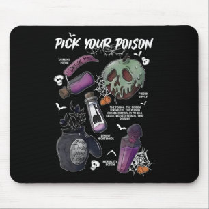 Pick Your Poison's Funny Drink Me Potion's Happy H Mouse Pad