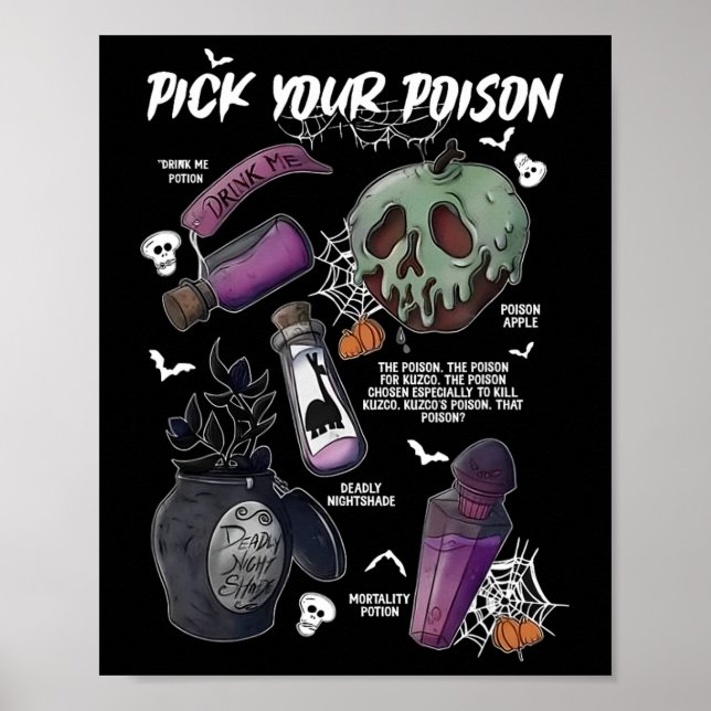 Pick Your Poison's Funny Drink Me Potion's Happy H Poster (Front)