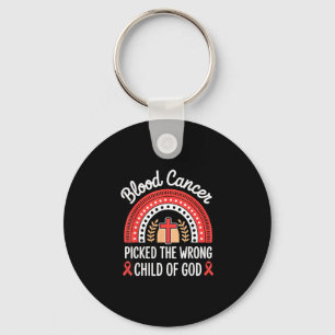 Picked the wrong child ribbon warrior lymphoma key ring