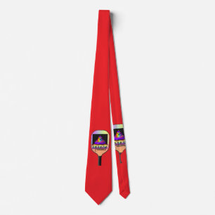 Pickelball Red Tie