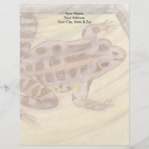 Pickerel Frog Custom Letterhead