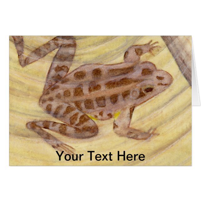 Pickerel Frog Watercolor (Front Horizontal)