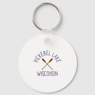 Pickerel Lake Wisconsin Outdoors Vintage Key Ring
