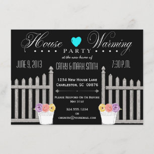 Picket Fence HouseWarming Party Invitation