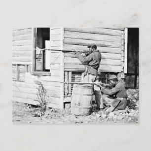 Picket Station of Coloured Troops Dutch Gap Canal Postcard
